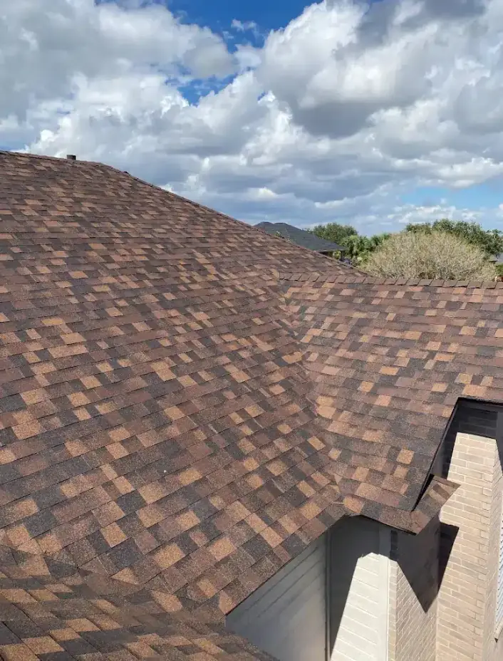 Recently completed residential roofing project in Texas