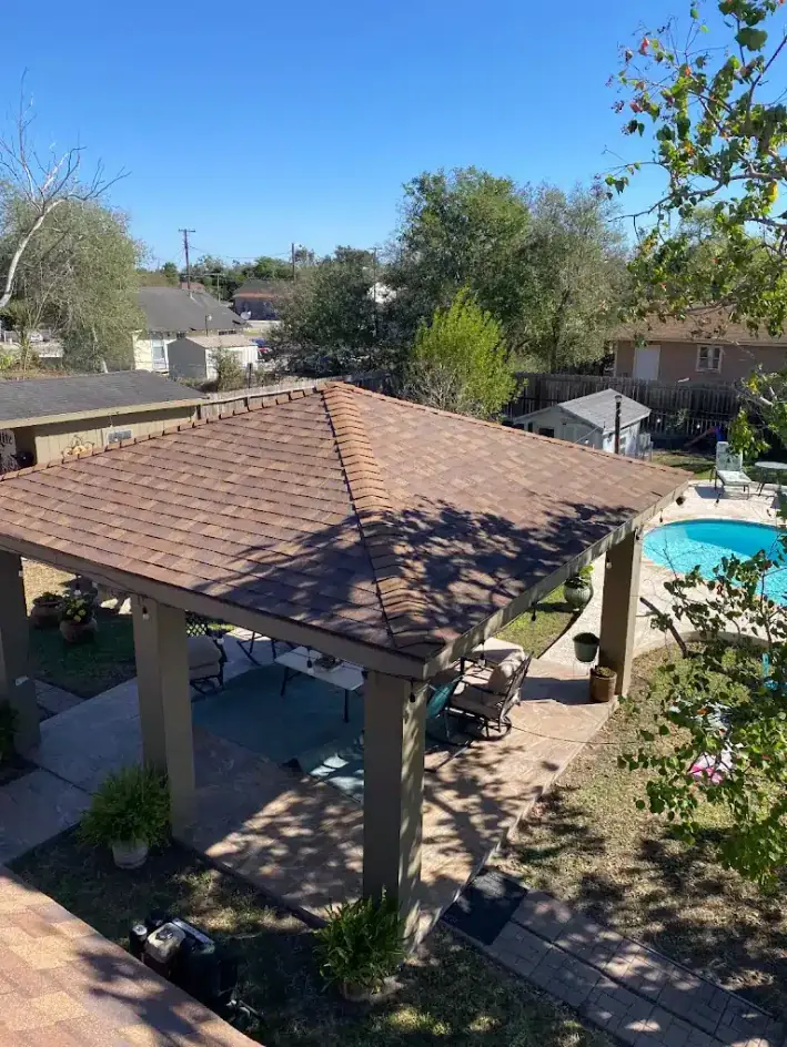 New roof and exterior home renovation in Texas