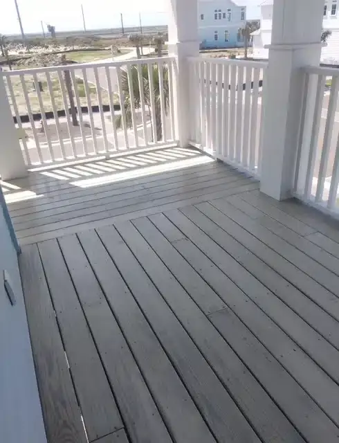 Newly constructed deck and exterior project in Texas