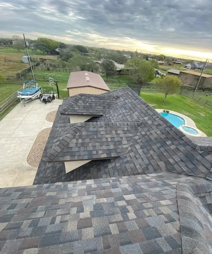 New roofing installation and exterior home renovation project