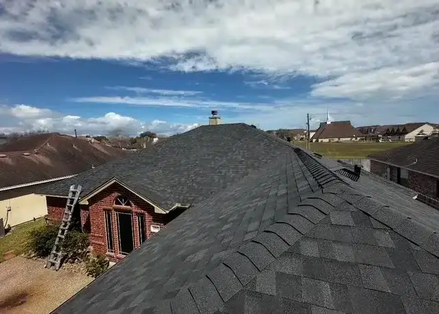 New roofing project and recent residential roofing installation