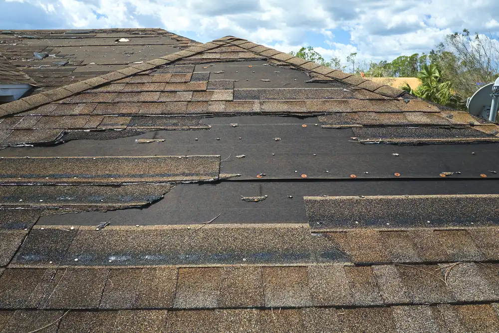 missing shingles