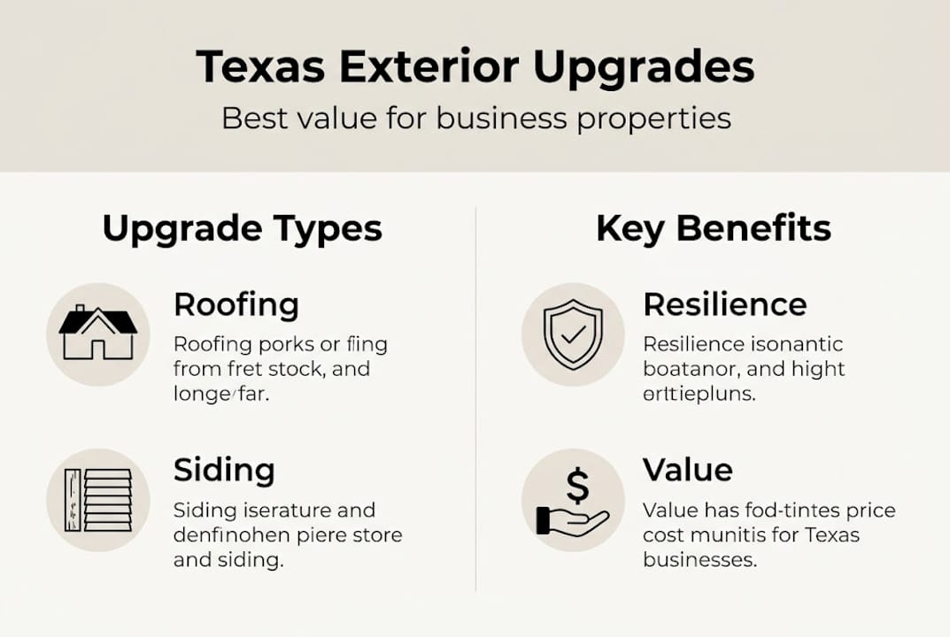 Infographic showing upgrade types and benefits