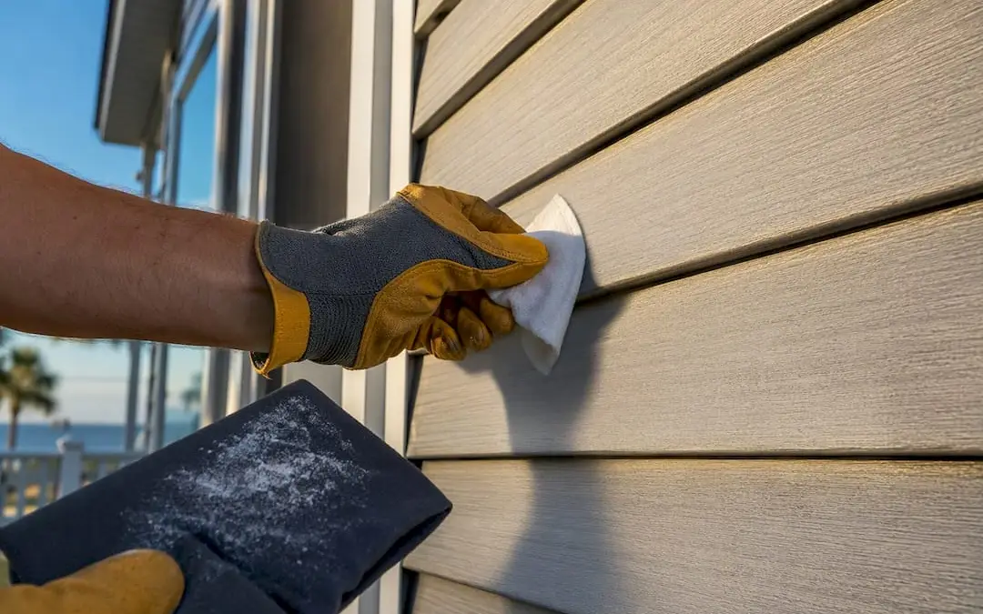 Homeowners: Wipe Test Siding Color Fade and Avoid Dark Vinyl Paint