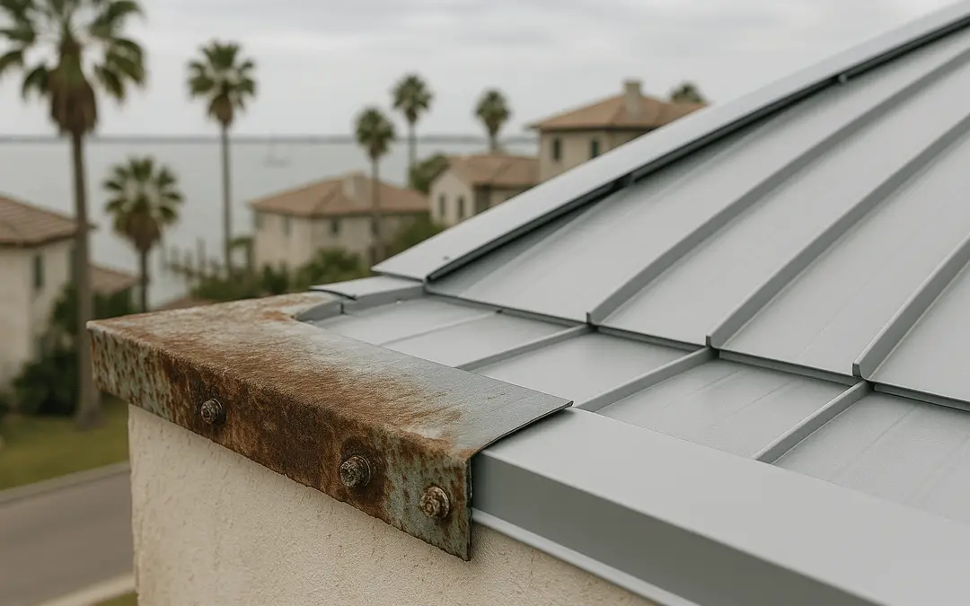 How Salt Air Corrodes Coastal Texas Roofs — and What Materials Hold Up Best