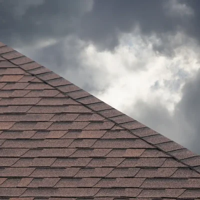 shingle roof clouds