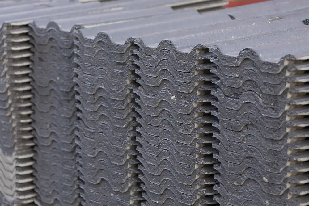 concrete roof tile stack