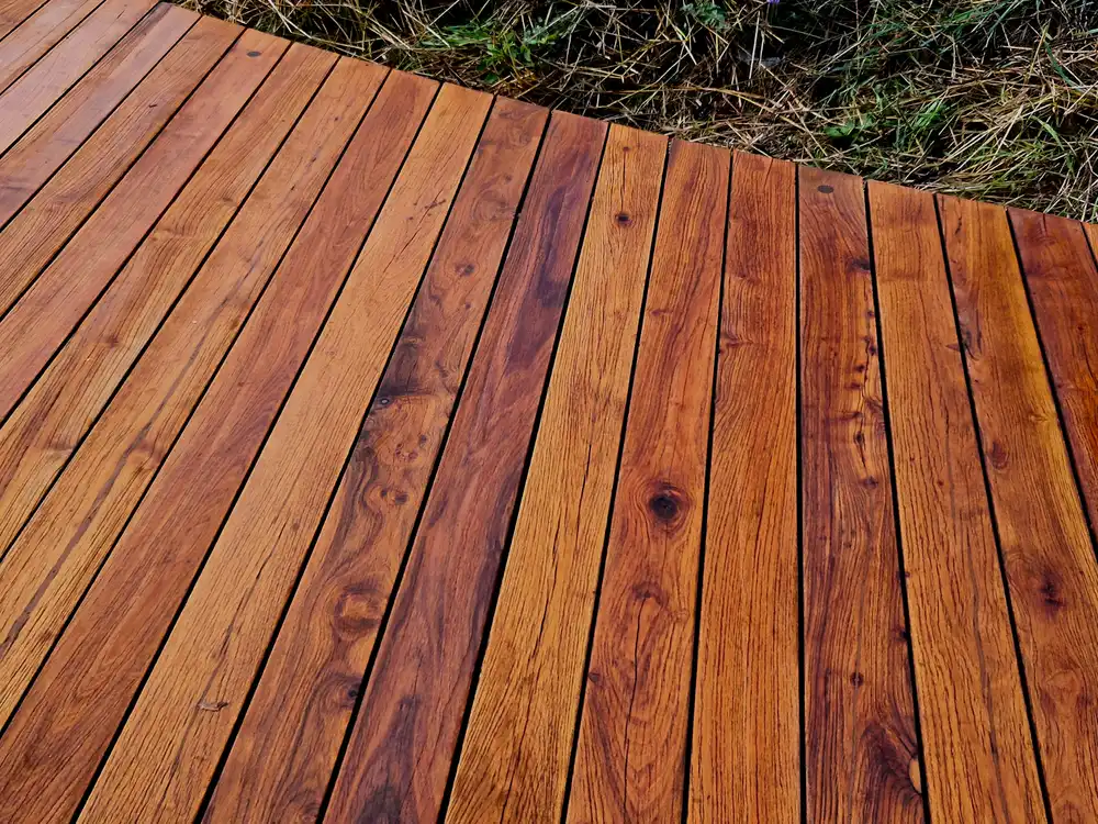 stained deck