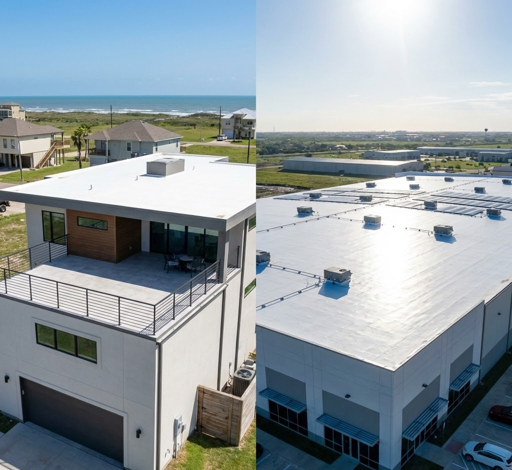 Commercial and Residential Flat Roof