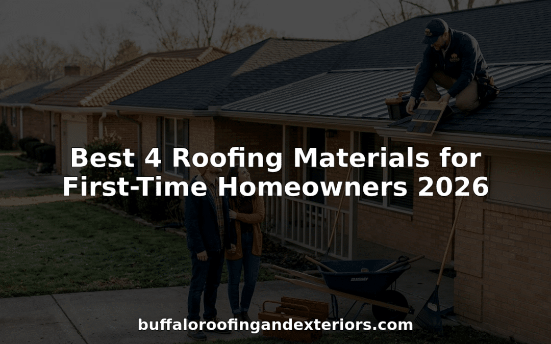 Best 4 Roofing Materials for First-Time Homeowners 2026