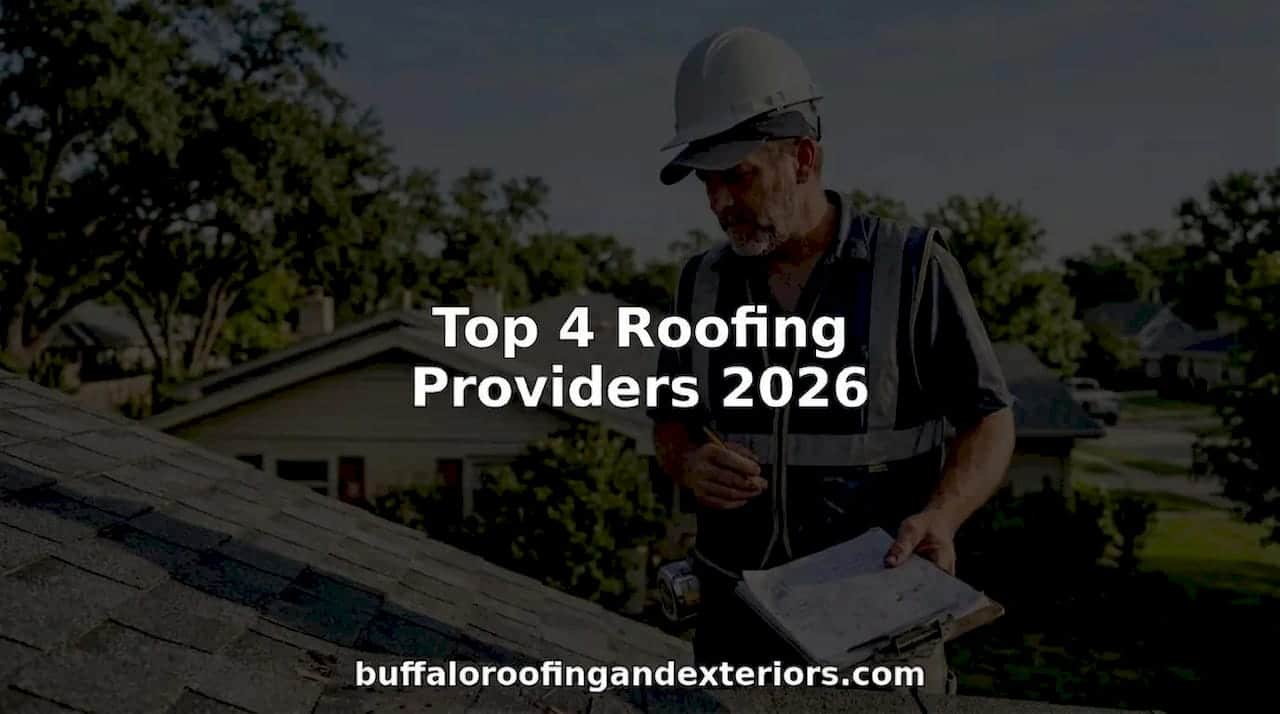 Roofing contractor inspecting newly installed shingles on roof