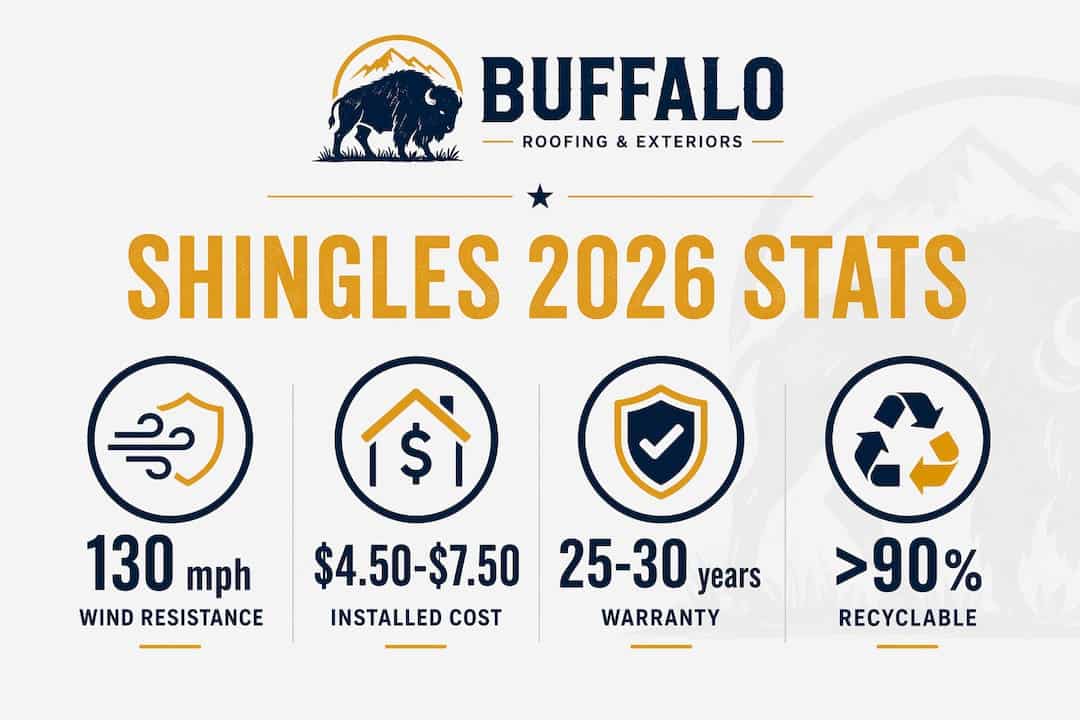 Infographic showing key shingles stats for 2026