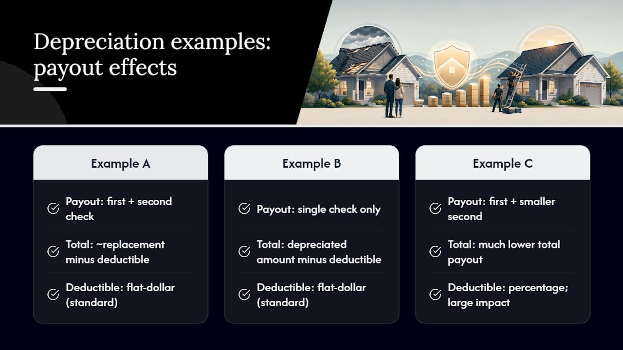 What Depreciation Actually Costs You: Three Worked Examples — overview diagram
