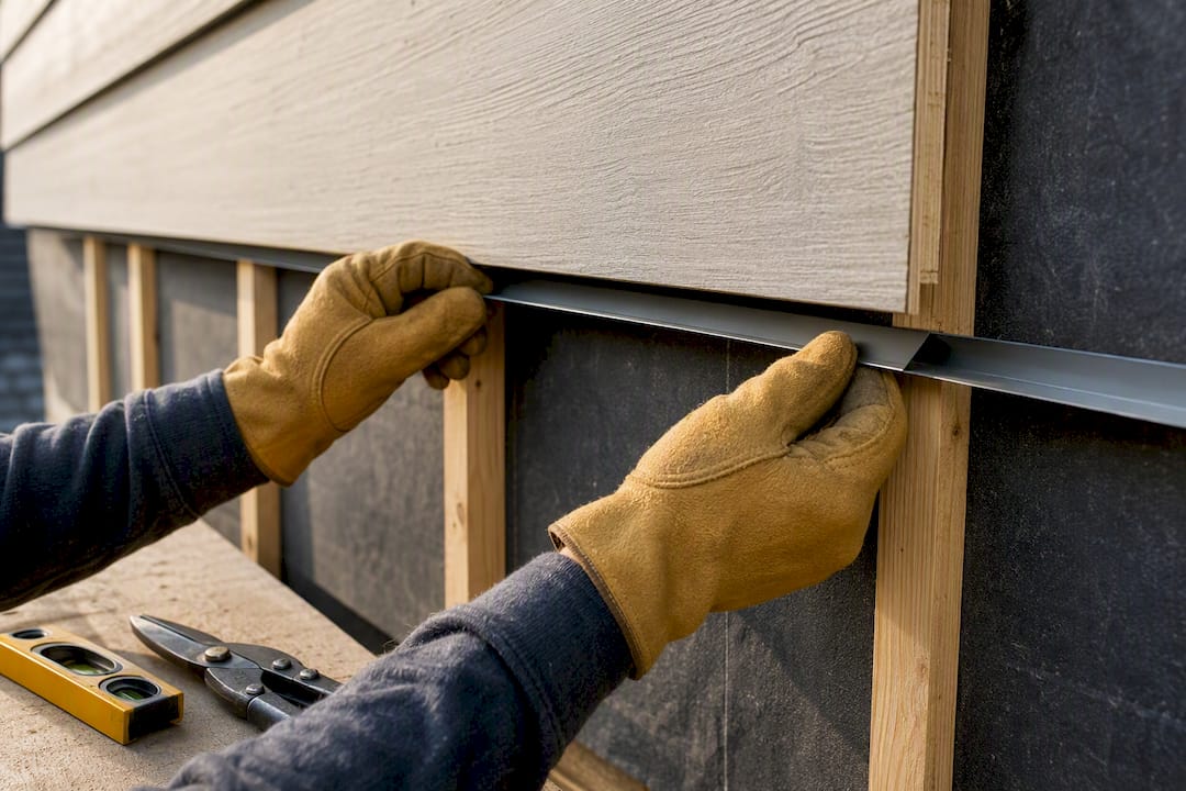 Flashing and quarter-inch rainscreen gap detail