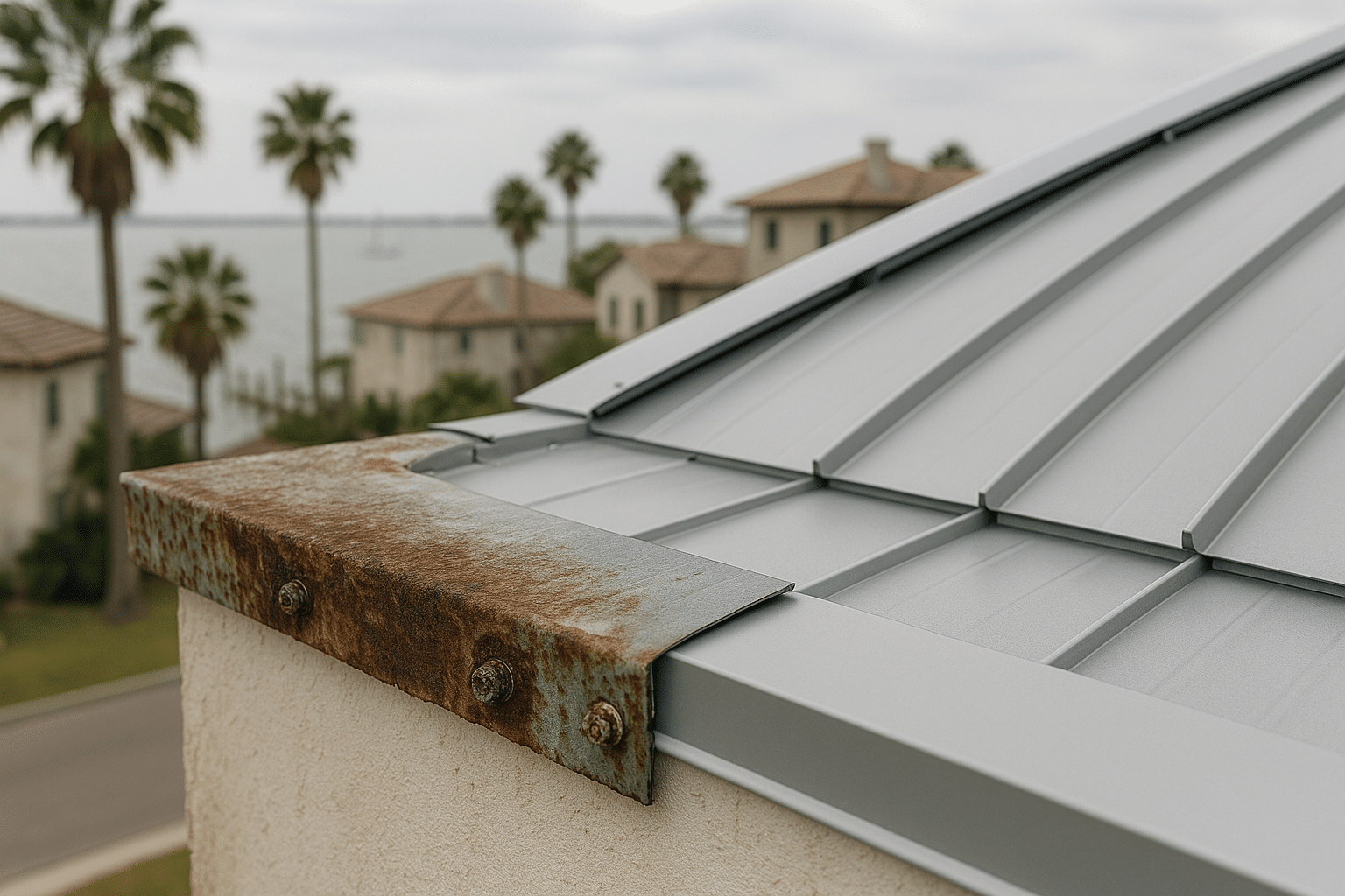 How Salt Air Corrodes Coastal Texas Roofs — and What Materials Hold Up Best